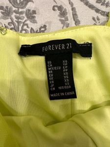 Forever 21 Lime Green Bodycon Mini Dress