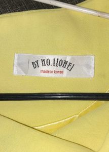 Women's Yellow Frock with pockets