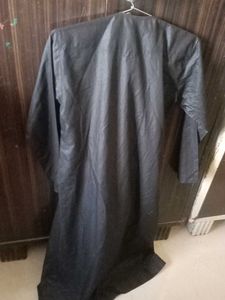 Stylish Black Thobe with Zipper for Boy's
