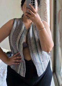 Boho Striped Ethnic Vest