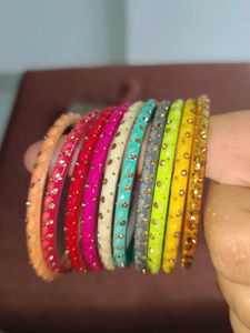 Vibrant Beaded Bangle Set