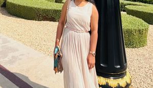 Elegant Cream Maxi Dress