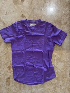 Vibrant Purple Embroidered Kurta