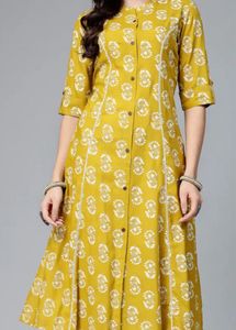 Premium vibrant yellow kurta