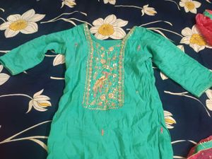 Peacock Embroidery suit