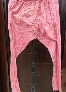 Pink Kurta Set with Tassels
