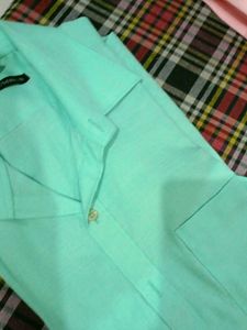 Men's Mint Green Casual Shirt