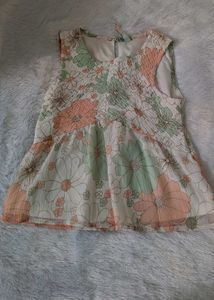 Floral Smocked top
