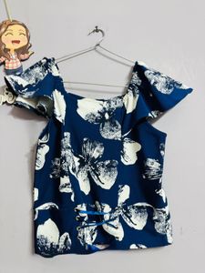 Floral Ruffle Top