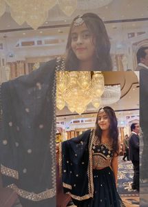 Beautiful Navy Blue Lehenga Choli
