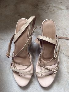 Stylish Nude Strappy Heels size 39