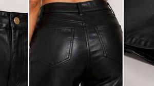 Faux Leather Corset Top &amp; Pants Set