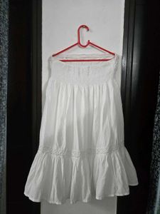 White Strapless  Dress bust 36