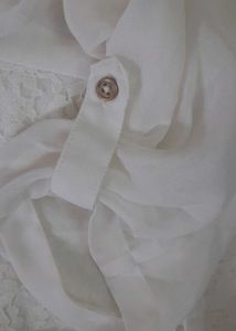 hi low laced offwhite or cream  Top