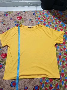 Zara - Mustard Yellow Oversized Tee