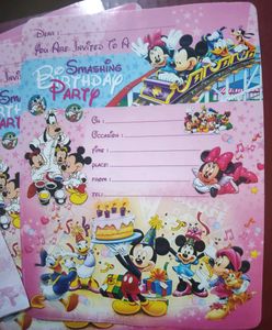 Disney Birthday Party Invitations