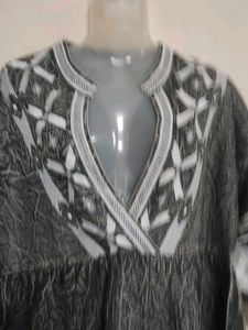 Boho|Tribal|Embroidered Kurta Top
