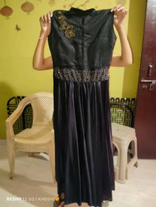 Elegant Black Sequined Gown