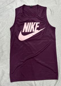 Nike Inspired Burgundy Gym Tank Top | Sleeveless S