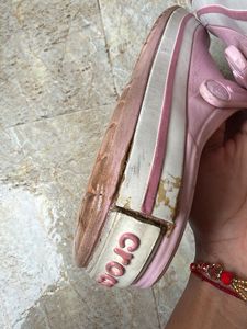 Light Pink Crocs with Charms