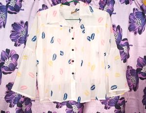 White Crop Top For Women