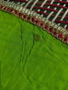 Vibrant Green Silk Saree
