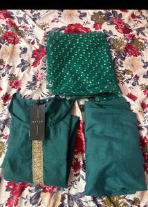 Green Kurta Set with Dupatta
