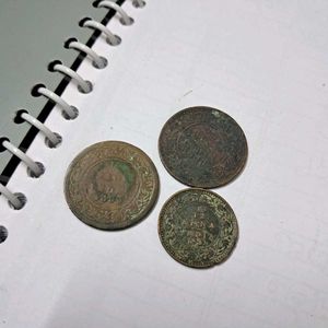 1895 British India Half Pice Victoria Copper Coin