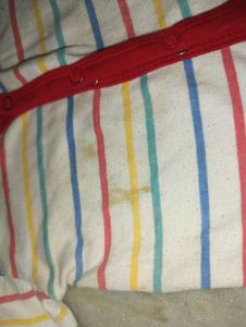 Striped Baby Sleepsuit