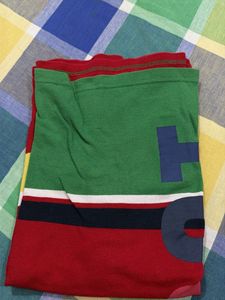 Benetton Red &amp; Yellow Striped T-Shirt
