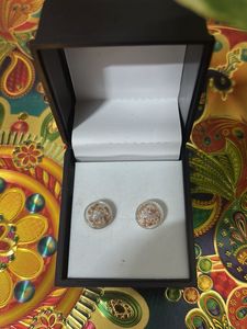 Round Stud Earrings