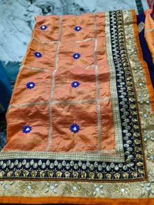 saree with stiched blouse