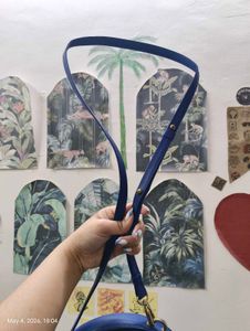 Round blue sling bag , handbag, Navy crossbody
