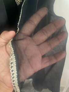 Elegant Black Embroidered dress material