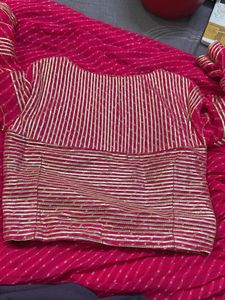 lehenga with blouse nd ruffle dupatta
