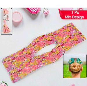 Floral Hair Bun Maker Tool pack of 4