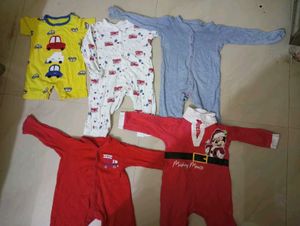 Cute Baby Rompers (Set of 5)