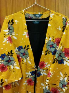 Yellow Black Kurti