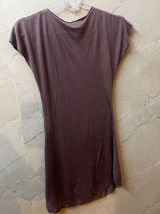 Soft Brown Cap Sleeve Tunic