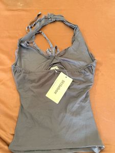 Chic Halter Neck Ruffled Top