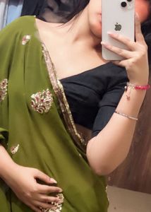 y2k Elegant sawan special Green Saree
