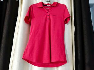 pink casual t shirt