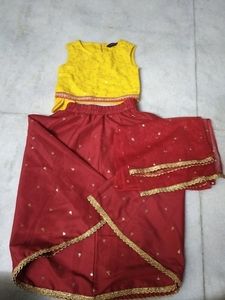 Ethnic Crop Top and Palazzo Set