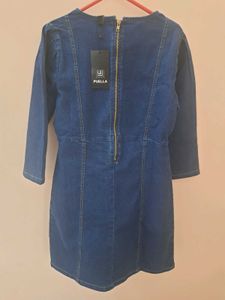 Puella Denim Puff Sleeve Dress