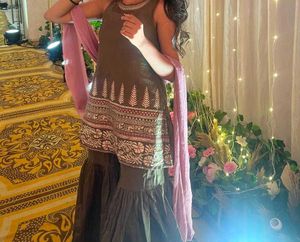 Olive Green Sharara Set sale 💖sale sal