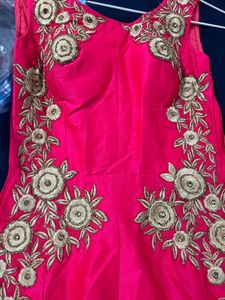 Stylish pink gown