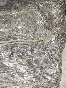 Sparkling Sequin Zip-Up Hoodie