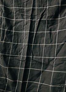 Black &amp; White Checked Salwar Suit