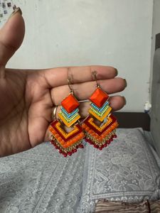 Bohemian Layered Drop Earrings