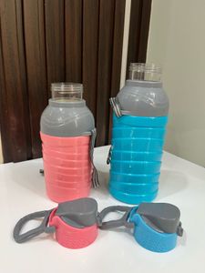 Set of 2 School Water Bottles